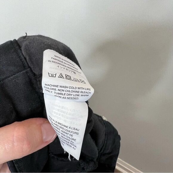 J Crew Mercantile Womens Size 4 Effortless Slim Crop Chino Pant Black Stretch - Picture 11 of 12